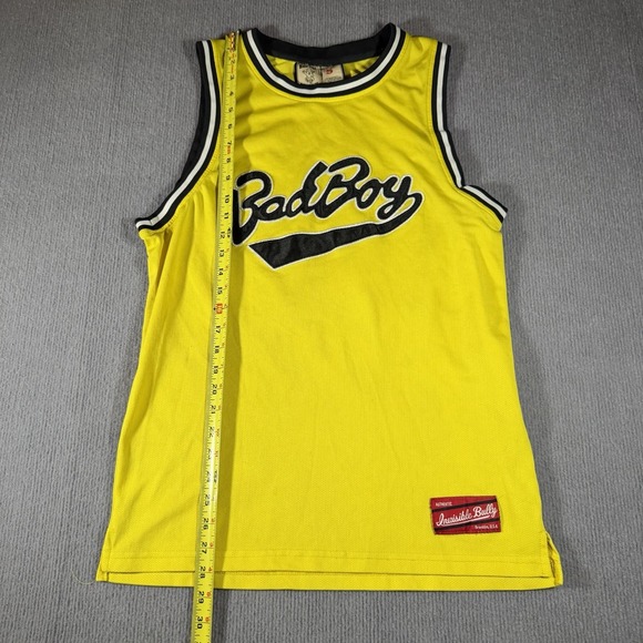 Bad Boy‎ Basketball Jersey Yellow Biggie Smalls #72 Athletic Mens Size Small - Picture 9 of 9